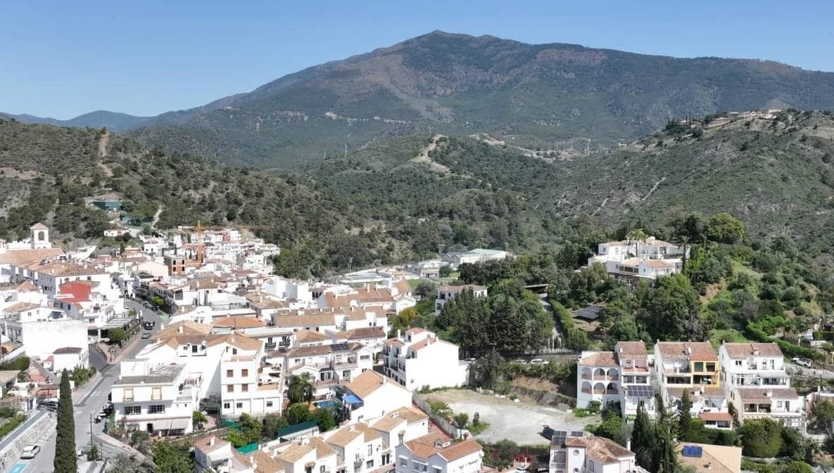 Aerial view of Benahavis Village
